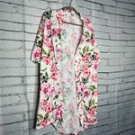 Show Me Your Mumu OS White Red Floral Oversized Cardigan Boho Fall Streetwear Photo 1