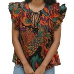 HOUSE OF HARLOW 1960 Meadow Pink Colorful Bohemian Top EUC Size Small Photo 0