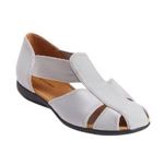 Comfortview NWOT  The Cheryl Flat Gray Cut Out Gray Silver Size 9.5 Photo 0