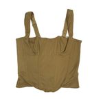 HAH X FREE PEOPLE Boned Crop Top Sz XL Bustier Fairy Preppy Coquette Holiday NWT Tan Photo 7