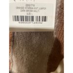 Aje Grande Intarsia Knit Mohair Alpaca Wool Sweater Size Large Brown Photo 8