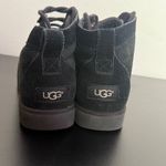 UGG  Bethany Suede Lace Up Sheepskin Lined Ankle Boots Black Women Size 9.5 Photo 15