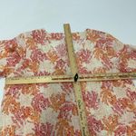 J Jill Top Womens Medium Petite Orange Pink Coral Reef Print Linen Cotton Tunic Size undefined Photo 7
