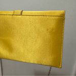 Unbranded Yellow satin envelope Elegant Bag evening clutch silver chain Brooch Photo 10