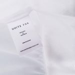 White Fox Boutique Whitefox Cassia Satin White Longsleeve Crop Top Photo 6
