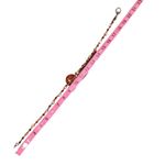 Circular Marbled Pendant Beaded Toggle Closure Necklace Brown Photo 4