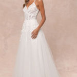 Lulus NWT Glorious Luxury White Sheer Tulle Embroidered Beaded Maxi Dress Sz XL Photo 0