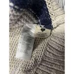 Madewell  Size Large Grandover Bobble Sweater White Blue Striped Cozy Granny core Photo 3