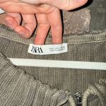 ZARA Taupe Ribbed Cardigan Photo 1