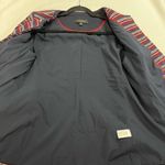 Talbots Red White Blue Clasp Closure Blazer Photo 7