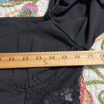 Pretty Little Thing  8 black chiffon frill sleeve lace insert hook & eye corset Photo 7