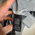 Zac & Rachel Woman Striped Bell Sleeve Pearl Embellished Top Plus Size 1X Black Photo 8