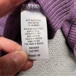 Treasure & Bond  Purple Collar Polo Long Sleeve Sweater Top Size Medium EUC Photo 4