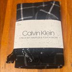 Calvin Klein  Black and White Plaid Muffler Scarf only no gloves Photo 0