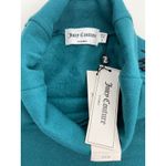 Juicy Couture Teal Turtleneck Cropped Sweatshirt Top Pullover Small S Photo 6