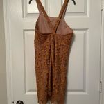 WAYF Orleans Lace Gold Mini Dress Photo 12