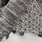 Anthro Moth Size XS / S Vest Cardigan Sweater Cotton Blend Open Cascade Front Gray Photo 4