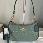 Coach Teri Shoulder Bag In Blocked Signature Photo 0