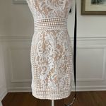 Pretty Little Thing NWT  White High Neck Lace Crochet Bodycon Mini Dress 4 Photo 5