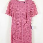 Laundry by Shelli Segal  Women’s Size 12 Vintage Rose Lace Short Sleeve Dress Photo 1