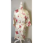 Women’s Floral 3/4 Sleeve Robe Wedding Bridal Small Pink Photo 4