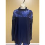 Cuddl Duds  Cozy Jersey Fleece Mock Neck Printed Set Navy Photo 2
