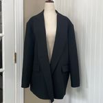 ZARA  Oversized Vented Relaxed Fit Blazer in Black Viral Blogger Fave Size XS/S Photo 5