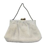 VTG Leo Miller PARIS Bridal Wedding Vintage Elegant White Beaded Clutch Bag Photo 0