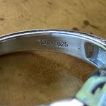 Natural Rainbow Moonstone Sterling Silver Ring Size 6 Photo 6