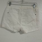 DKNY White Jean Shorts with Cuffed Hem and Relaxed Fit size 4 (257) Photo 5
