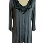 Status by chenault ruffled tunic Gray Size XL Photo 0