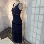 Ella Moss  purple black lace ankle length maxi dress size small Photo 4