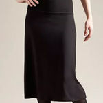 Eileen Fisher black viscose jersey stretch pull on pencil skirt xs Photo 0