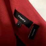 Theory Dark Red Rosina Crepe One Shoulder Shift Evening Classic Dress 4 Photo 3