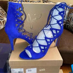Joie  Pumps size 9.5 blue Sandals Heels Stiletto Photo 4