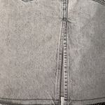 ZARA Jean skirt gray small denim NEW cotton pencil slit back pockets Photo 1