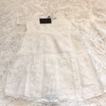 Fashion Union Fashion UnionSquare Neck sheer smock white floral lace Mini dress neck Size 8 Photo 4