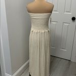 Jen's Pirate Booty Jen’s Pirate Booty Cream Gauze Strapless Maxi/Midi Dress Photo 1