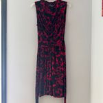Norma Kamali  Red/Black Wrap Dress size Large Photo 3