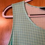 Lands' End Lands’ End Women's Sleeveless Tiered Maxi Dress Blue Green Check NWT Small 6-8 Photo 5