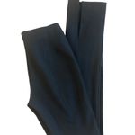 Mango  Split Hem Leggings Black Long Lean Sz M Winter Dressy Sexy Pull On Stretch Photo 2