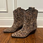 Free People  Leopard Suede Cowgirl Boots Photo 1