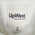UpWest Womens Pullover Fleece Hoodie Dolman Sleeves Oversized Cream Size Medium Photo 2