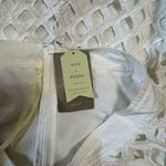 Anthropologie  Eclipse Eyelet Skirt white Size 4 Photo 9