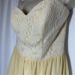 Mori Lee  Madeline Gardner Lace Bridesmaid Prom Dress Strapless Women Sz 10 Photo 2