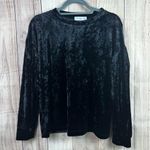 Luxurious Black Velvet Blouse Size M Photo 0