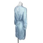 Caslon  Blue Tencel Long Sleeve Sleeves Belted Pockets Mini Shirt Dress Sz XS Photo 2