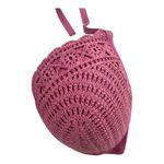 Shade & Shore Women Dusty Pink Crochet Halter Underwire Padded Bikini Top 36DD Photo 2
