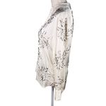 ZARA  Button Up Blouse XS Cream Embellishments Beading New Photo 10