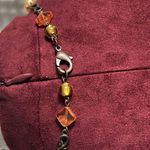 Bohemian Mixed Bead Long Statement Fine Fashion Jewelry Necklace Orange Photo 5